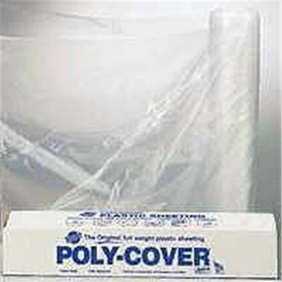 Polyfilm, 6 mil T, 16' W x 100' L, Clear, Plastic LBM Poly 6X16-C Clear Plastic