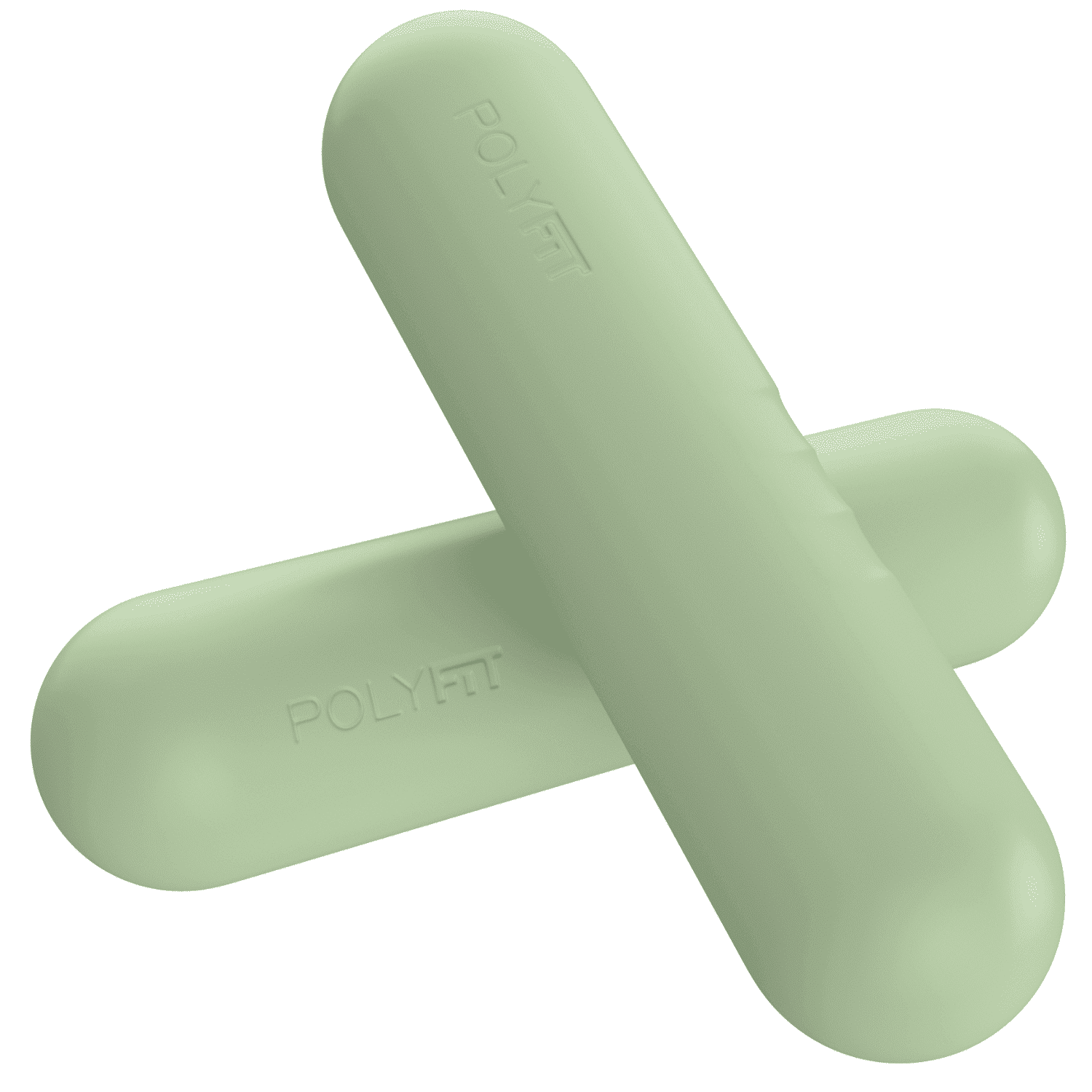 Polyfit Dumbbell Bars - Set of 2 (3.3 LB | 6.5 LB Pair) - Sage - Dumbbell Weight Set for Walking, Yoga, Dance, Barre, Pilates, Cardio, Aerobics