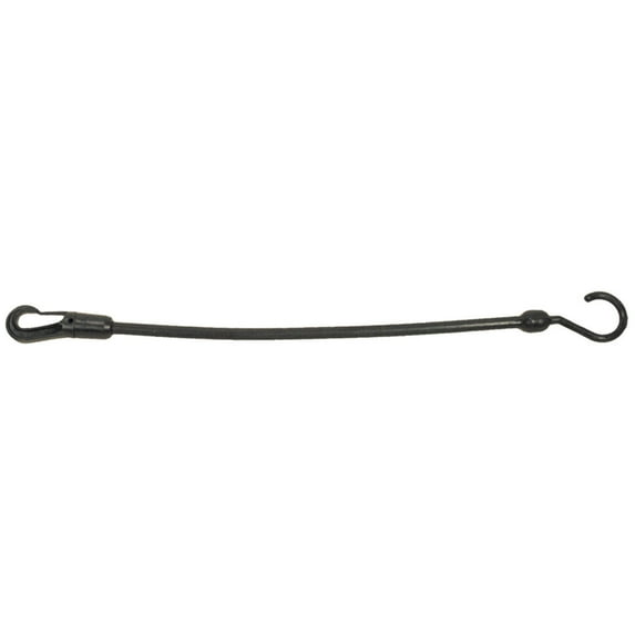 Polyflex PC18FE-BLACK- Polycord with Snap Hook - 18 inch