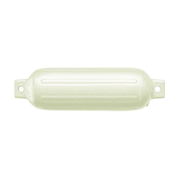 Polyform G-2 Boat Fender, 4.5" x 15.5", Metallic White