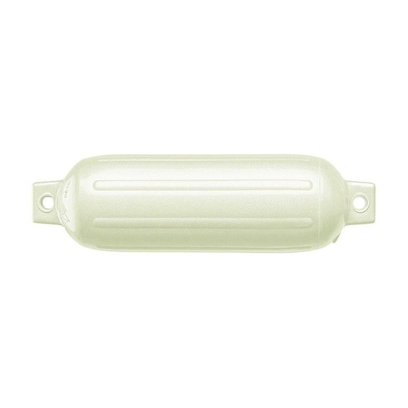 Polyform G-3 Twin Eye G Series Fender, 5.5" x 19", Metallic White