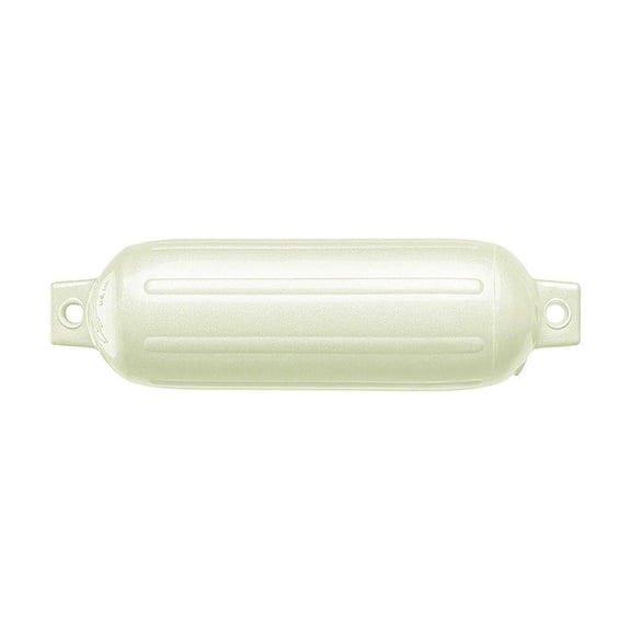 Polyform G-6 Twin Eye G Series Fender, 11" x 30", Metallic White