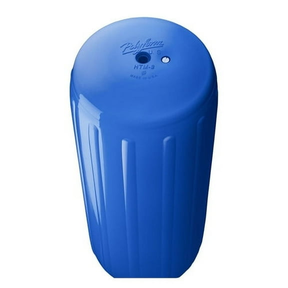 Polyform HTM-3 Hole Through Middle Fender 10.5" x 27" - Blue w/Air Adapter HTM-3-BLUE