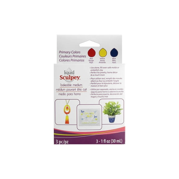 Polyform Sculpey Liquid Multi Pack Primary 3pc
