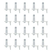 Polygem Clear Corner Injection Ports with Caps, 20-pack – for Epoxy Concrete Crack Repair
