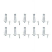 Polygem Clear Corner Injection Ports with Caps, 10-pack – for Epoxy Concrete Crack Repair