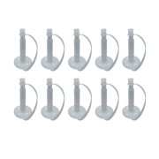 Polygem Surface Injection Ports, White Plastic, 1.5 in, 10-pack