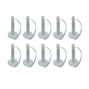 Polygem White Surface Injection Ports with Caps, 10-pack – for Epoxy Concrete Crack Repair