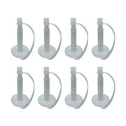 Polygem White Surface Injection Ports with Caps, 8-pack – for Epoxy Concrete Crack Repair
