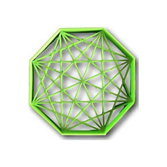 Polygon Diagonal Octagon Cookie Cutter- Fast Shipping - Sharp Edges - Exceptional Quality