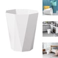 thumbnail image 1 of Polygon Small Can, Bathrooms Wastebasket, Bin Garbage Container Rubbish Can Paper Basket Office Organizer for Laundry Room, Kitchens, Offices, Kids Rooms, Dorms, 1 of 8