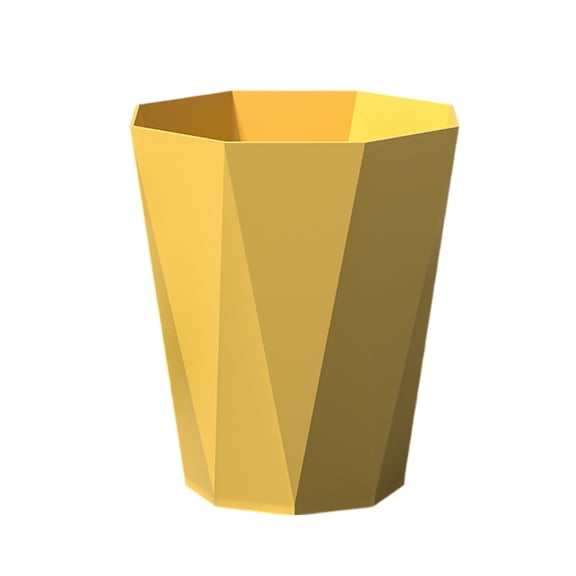 Polygon Small Can Can Wastebasket Garbage Container Rubbish Can Paper Organizer For Bathrooms Laundry Room Kitchens Kids Rooms Dorms