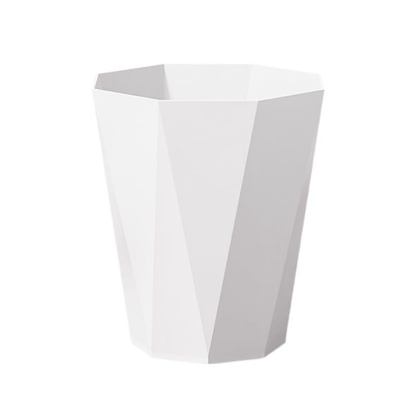 Polygon Small Wastebasket and Paper Organizer Garbage Container for Bathroom Laundry Room Kitchen Dorm Kids Room Desk