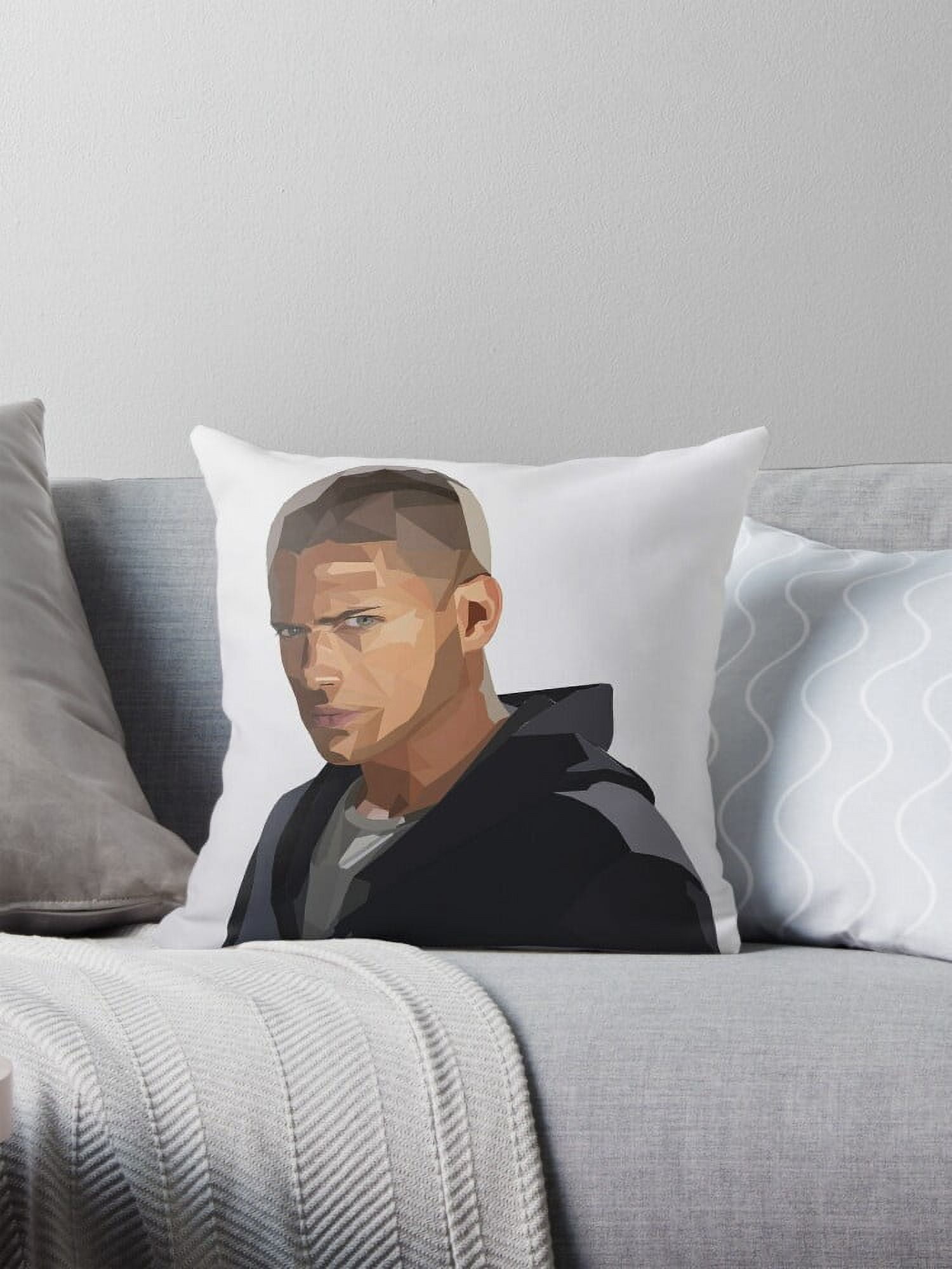 Polygon art of Micheal Scofield from the TV show, Prison Break