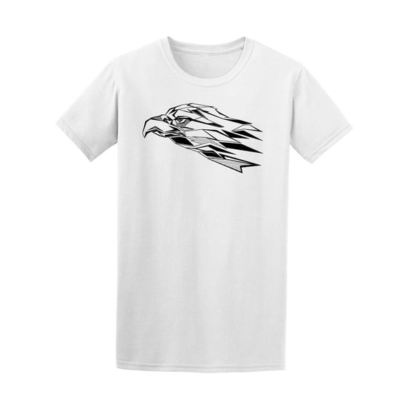 Polygonal Angry Eagle Art T-Shirt Men -Image by Shutterstock, Male 3X-Large