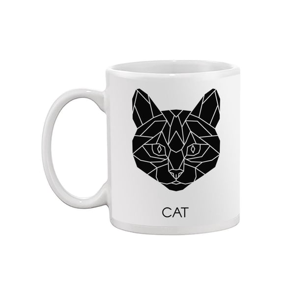 Polygonal Cat Face Mug - Image by Shutterstock