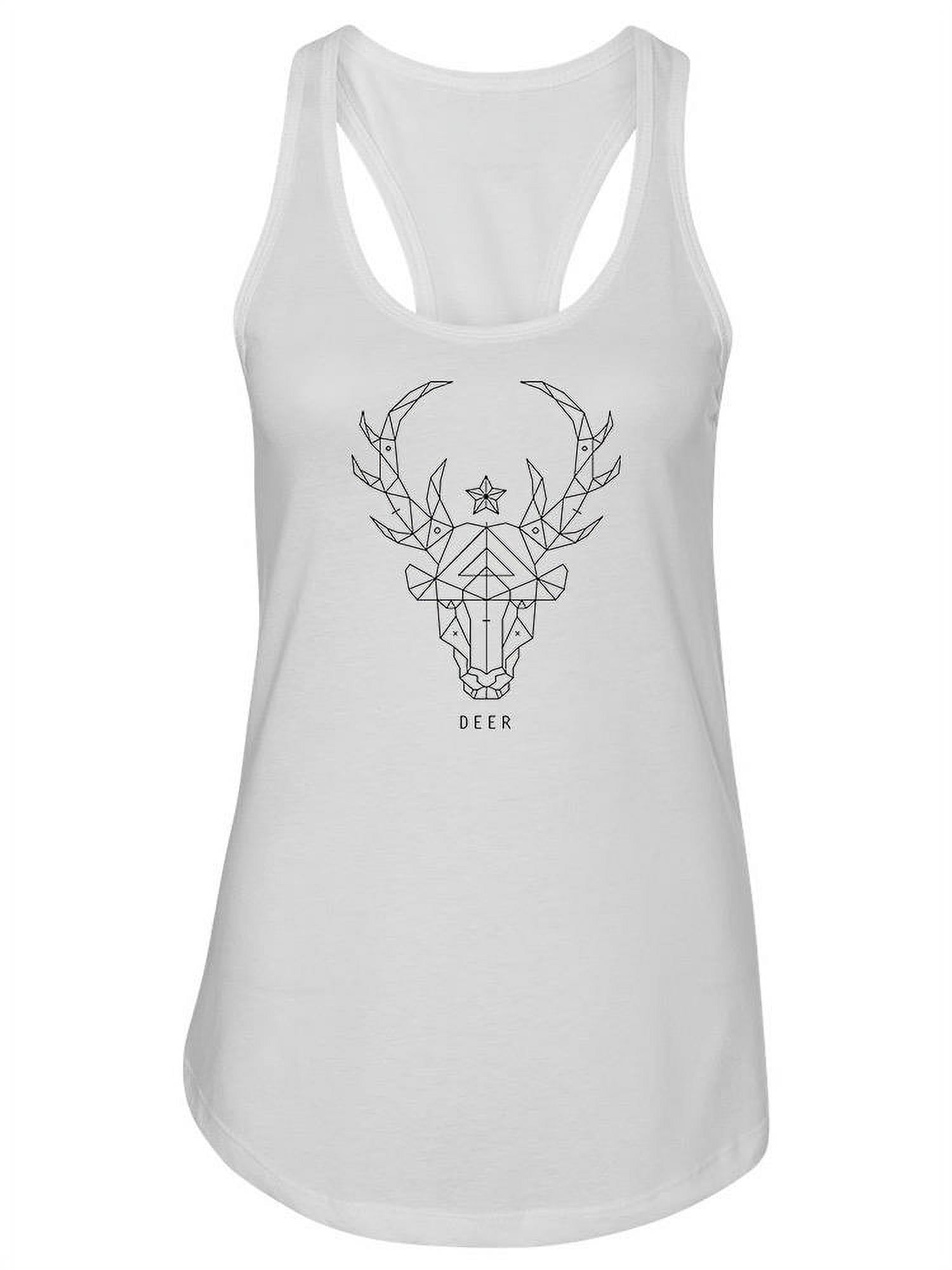 Polygonal Deer Head . Tank Women -Image by Shutterstock, Female Large ...