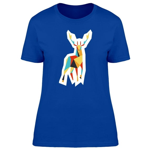 Polygonal Deer T-Shirt Men -Image by Shutterstock, Male 3X-Large