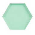 thumbnail image 1 of Polygonal Desktop Storage Tray Geometric Rhombus Metal Hexagonal Compote, 1 of 5
