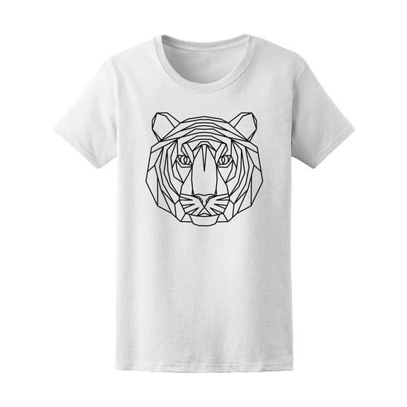 Polygonal Head Of Tiger T-Shirt Men -Image by Shutterstock, Male Large