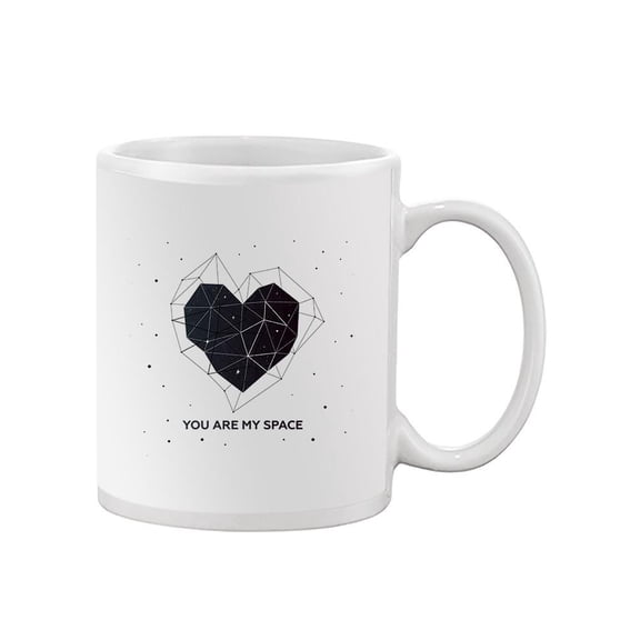 Polygonal Heart Mug - Image by Shutterstock,