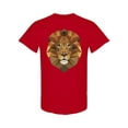 thumbnail image 1 of Polygonal Lion Head Graphic T-Shirt Men -Image by Shutterstock, Male XX-Large, 1 of 2