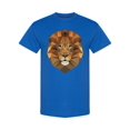 thumbnail image 1 of Polygonal Lion Head Graphic T-Shirt Men -Image by Shutterstock, Male x-Large, 1 of 2