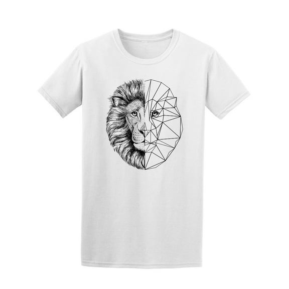 Polygonal Lion T-Shirt Men -Image by Shutterstock, Male Small