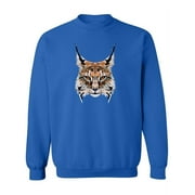 Polygonal Lynx  Sweatshirt Women -Image by Shutterstock, Female x-Large