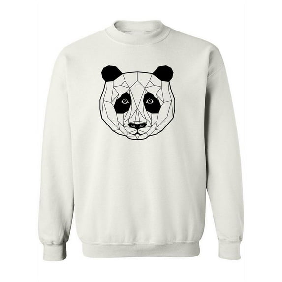 Polygonal Panda Sweatshirt Women -Image by Shutterstock, Female Small