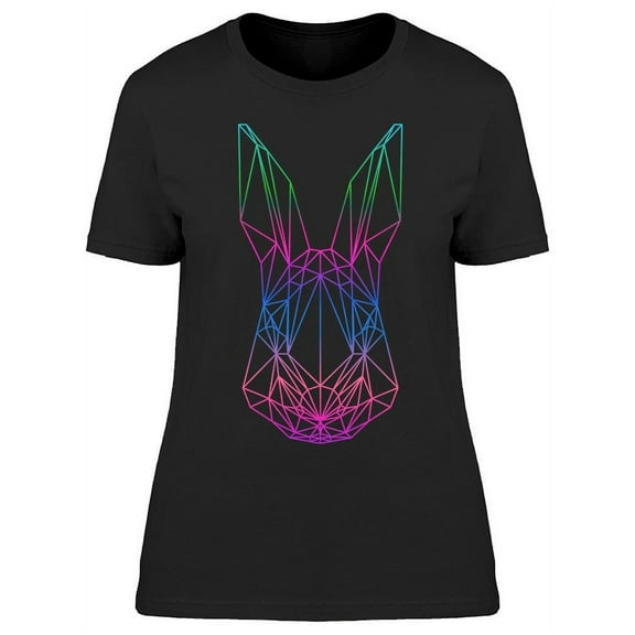 Polygonal  Rabbit  T-Shirt Women -Image by Shutterstock, Female x-Large