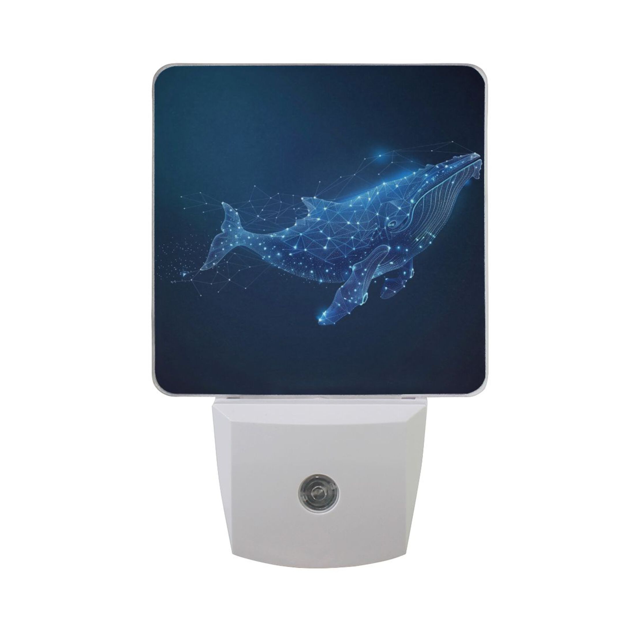 Polygons Led Polygons Blue Whale Night Light 2 Pack LED Nightlight Plug into Wall ...