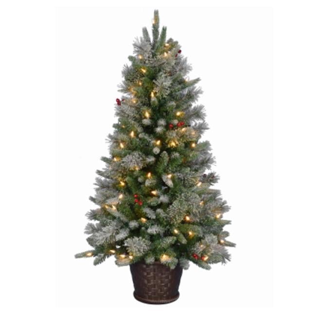 Polygroup Trading 4ft Outdoor Wellsbury Porch Christmas Tree with