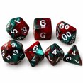 Polyhedral Dice Set 7 Piece, 0.6299 in Acrylic RPG Dice for D&D Board ...