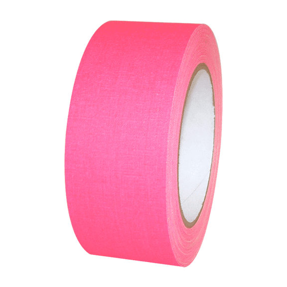 Polyken 510-Neon Premium Fluorescent Gaffers Tape: 4 in. (96mm actual) x 50 yds. (Fluorescent Pink)