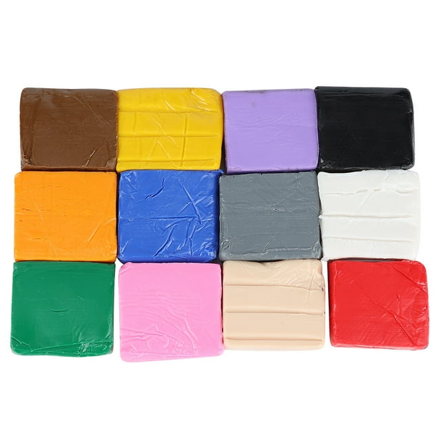 Polymer Clay, 12 Colors Oven Bake Modeling Clay, Creative Clay Kit, Non