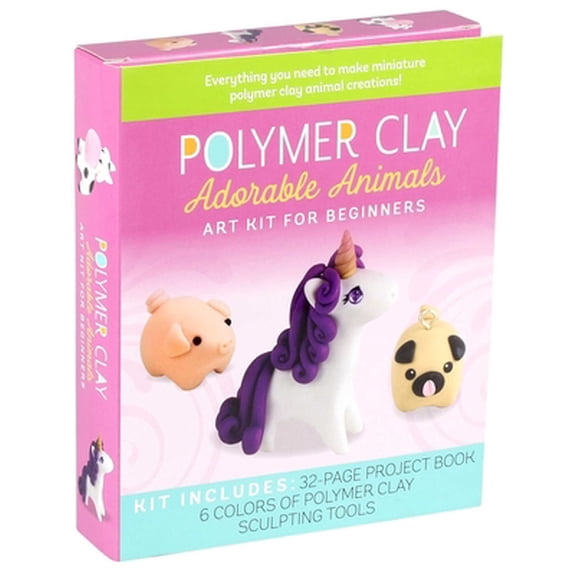 Pre-Owned Polymer Clay: Adorable Animals: Art Kit for Beginners (Paperback) 1645171655 9781645171652