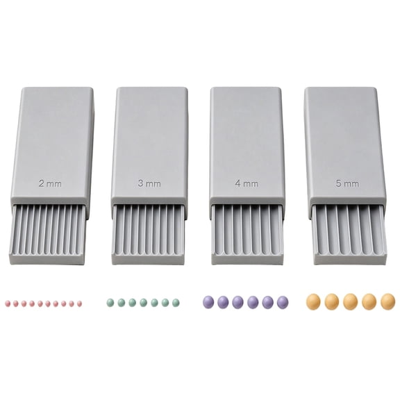 Polymer Clay Bead Roller Tool Set with Four Sizing Channels for Jewelry Making, Earring Crafting, and Nail Art Flower Bead Forming