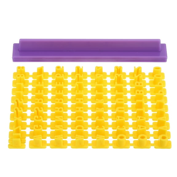 Polymer Clay Letter Stamps,72pcs Alphabet Clay Stamps Number Cutters Reusable Patterns for Polymer Clay Christmas