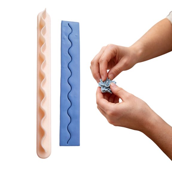 Polymer Clay Petal Cutters Flower Edge Shaping Tools Plastic Molds for Jewelry Making Earrings DIY Crafts