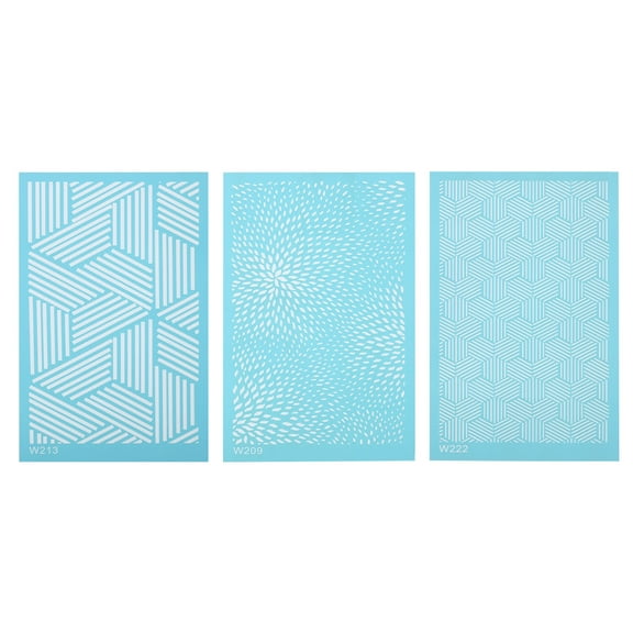 Polymer Clay Silk Screen,3pcs Silk Screen Stencils Reusable 3 Patterns Cute for Polymer Clay,Stripes