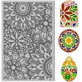 thumbnail image 1 of Polymer Clay Texture Sheets Mandala Lotus Rubber Polymer Clay Texture Clay Texture Mats Tool for DIY Jewelry Making Craftwork and Printing Patterns diy making, 1 of 9