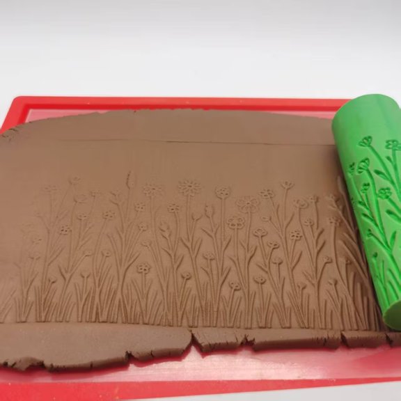 Polymer Clay Textured Roller for Nature Relief Patterns, Fondant & Air-Dry Clay
