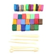Polymer Clay Tool Set 32 Color Oven Bake with 5 Sculpting Tools DIY