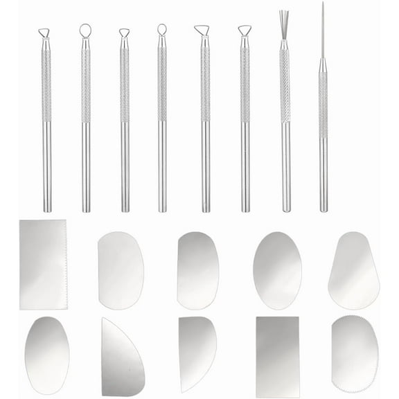 Polymer Clay Tool Sets including Alloy Clay Pottery Sculpture Feather Wire Texture Tool Wire Texture Pro Needle Sculpture diy
