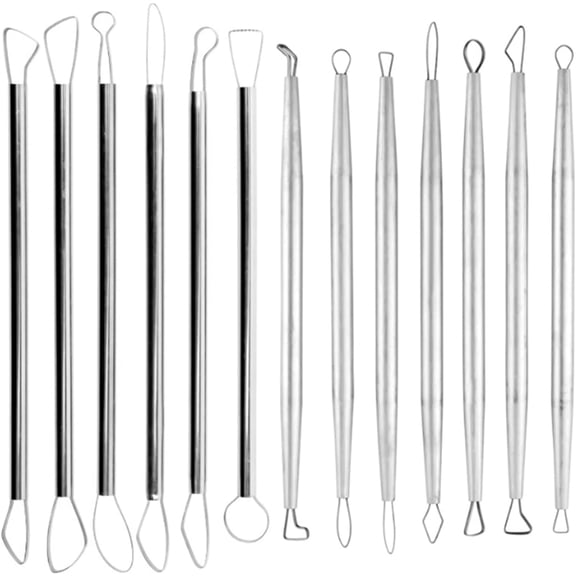 Polymer Clay Tools Pottery Ceramic Sculpting Carving Ribbon Wire End Loop Set