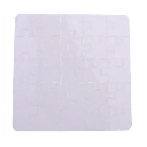 Polymer Dye Sublimation Jigsaw White Square Blank Puzzle 10 Units Heat Transfer 16 x 16 cm 25 Pieces