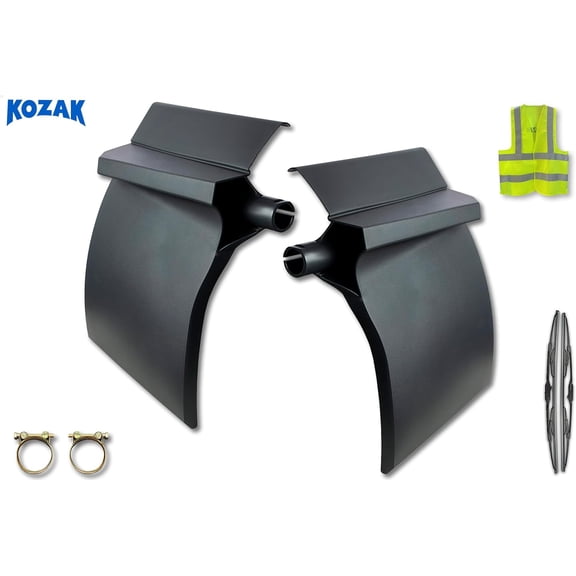 Polymer Quarter Fenders Left Driver & Right Passenger Side Compatible with Freightliner Cascadia 2018+