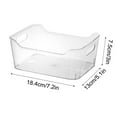 thumbnail image 1 of Polymer Storage Bins for Wardrobe Organizers and Storage – Large Clear Carry Storage Base Stand Rack Support Bin with Handle, No Shield, 10 in x 6 in x 5 in, 1 of 3