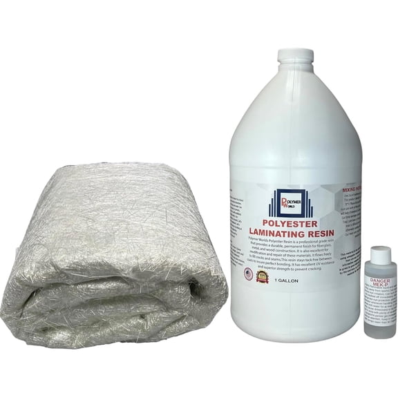 Polymer World Fiberglass Polyester Resin with Rolled and MEKP